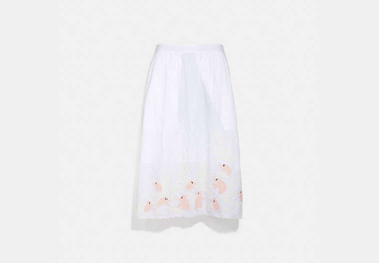 Embroidered Elephant Slip Skirt image number 0