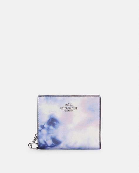 Snap Wallet With Tie Dye Print