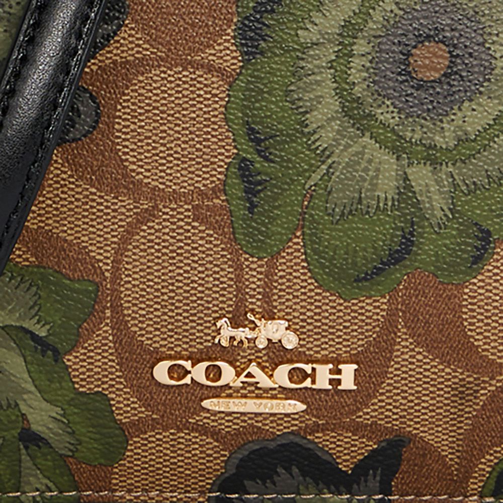 Coach Mini Serena Crossbody in Signature Canvas with Kaffe Fassett Print