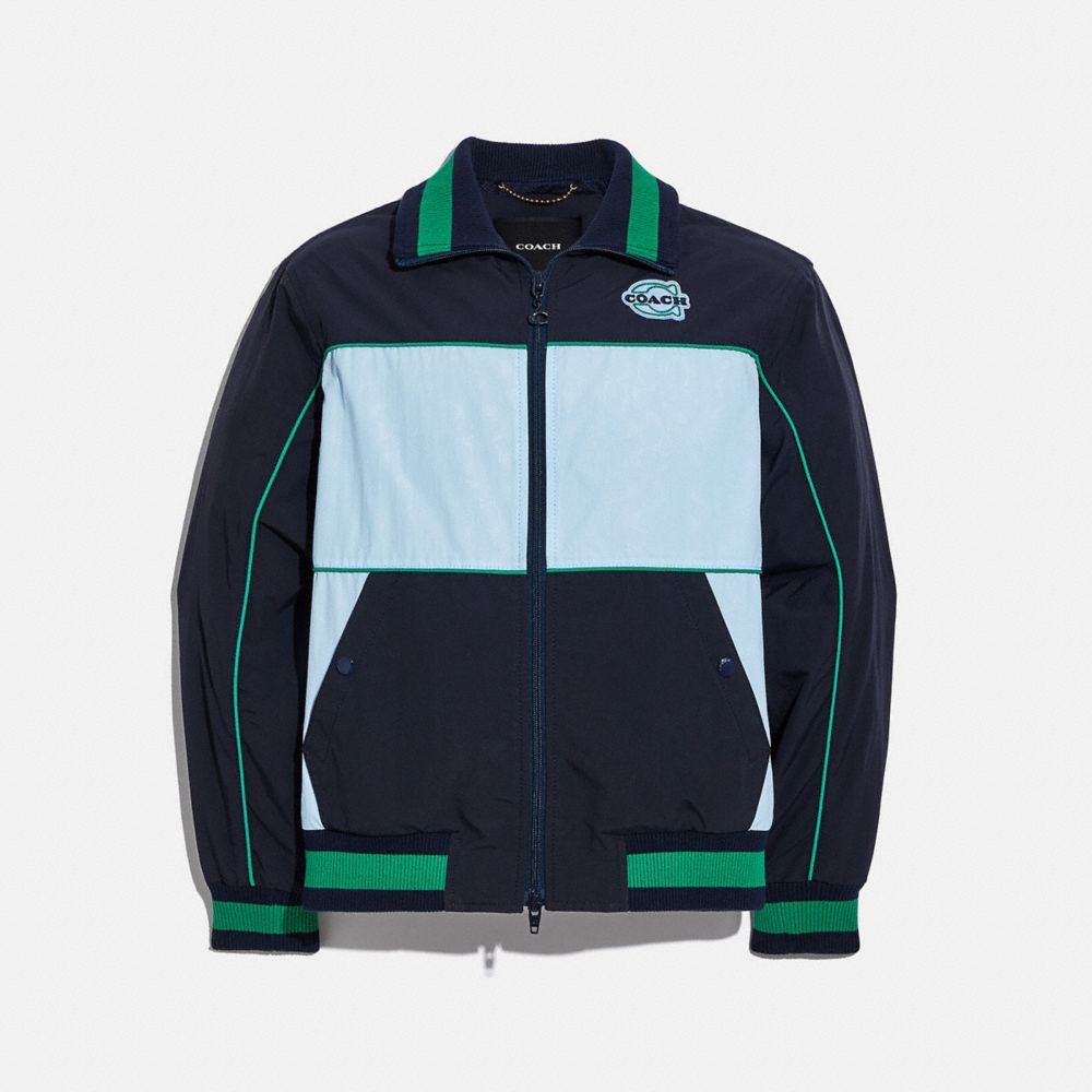 COACH® | Colorblock Mashup Windbreaker In Recycled Nylon