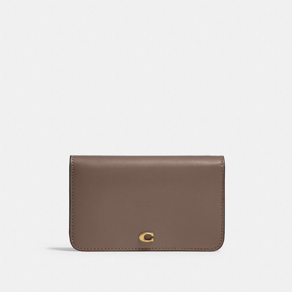 Coach Slim Card Case In Silver/denim | ModeSens
