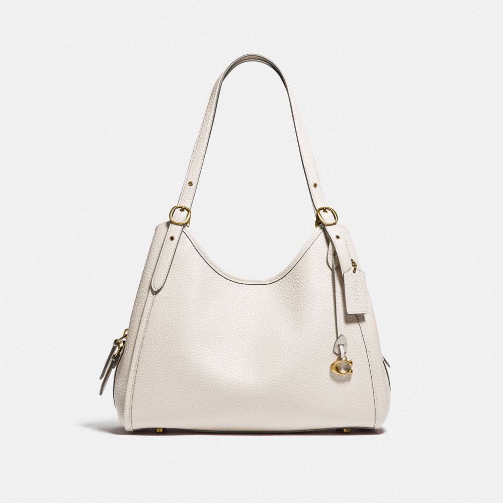 Coach Lori Shoulder Bag In Brass/chalk