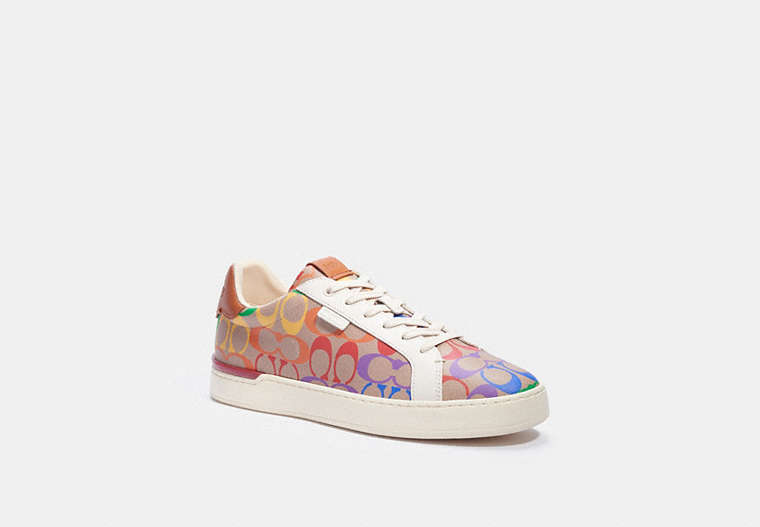 Lowline Low Top Sneaker In Rainbow Signature Canvas image number 0
