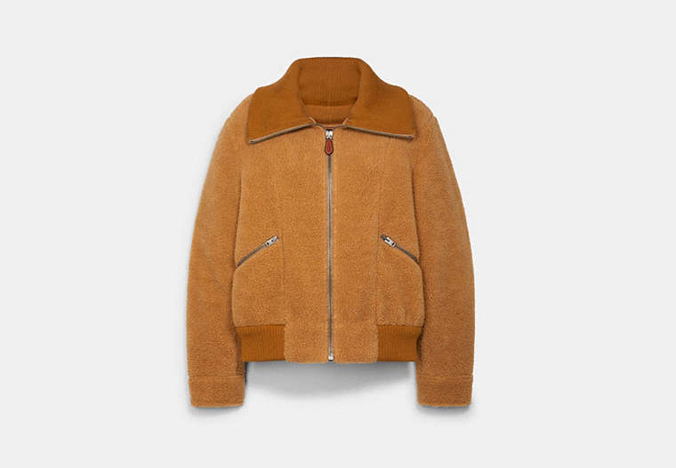 COACH® Outlet | Sherpa Ribbed Jacket