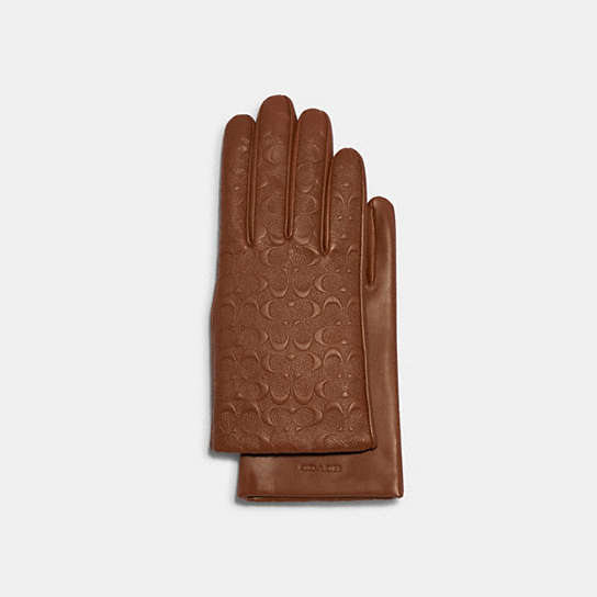COACH OUTLET® | Signature Leather Tech Gloves