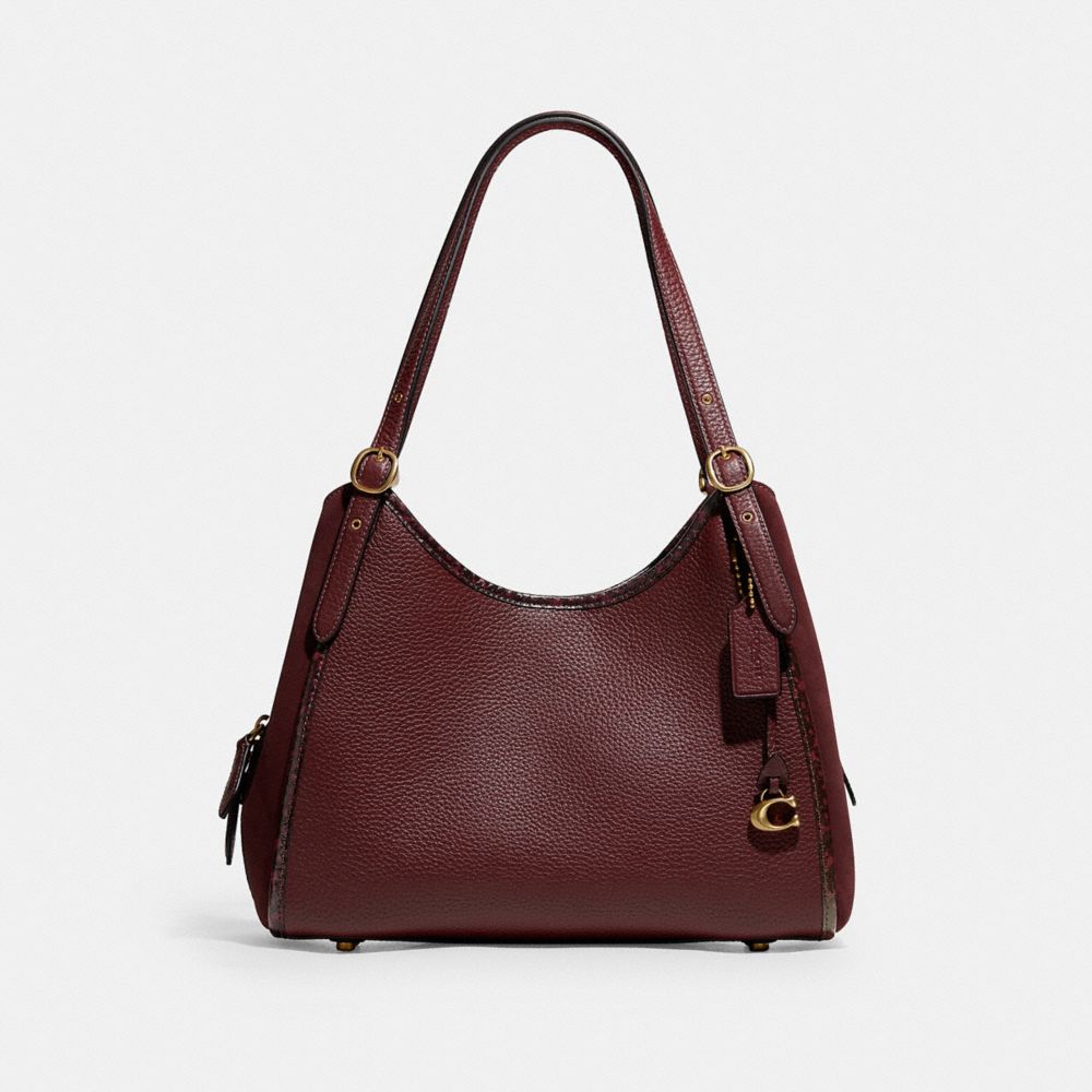 福袋特集 2021 Coach ◆ C5266 Lori Shoulder Bag with Snakeskin Detail ショルダーバッグ・ポシェット Lori Shoulder Bag With Snakeskin Detail