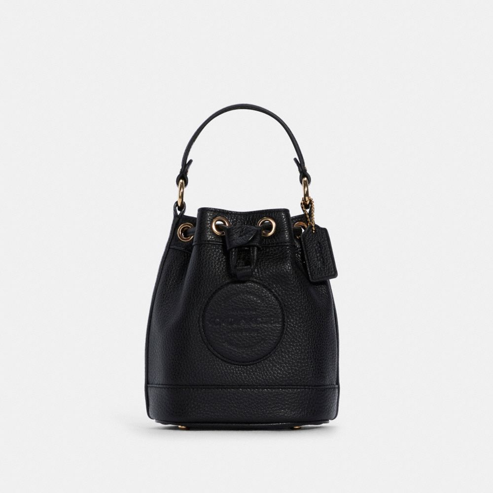 COACH® | Dempsey Drawstring Bucket Bag 15 With Coach Patch