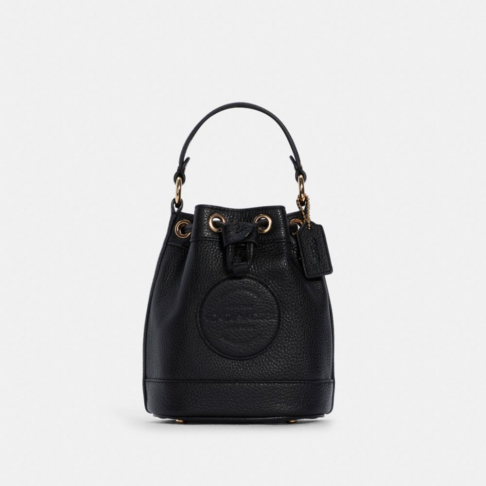 COACH® Dempsey Drawstring Bucket Bag 15 With Coach Patch