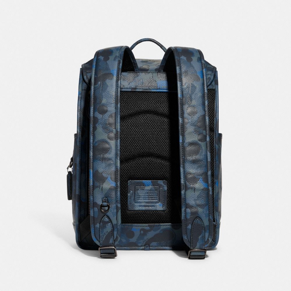 COACH® | League Flap Backpack With Camo Print