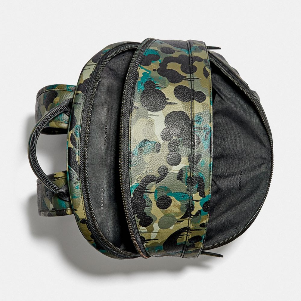 coach camo backpack men's