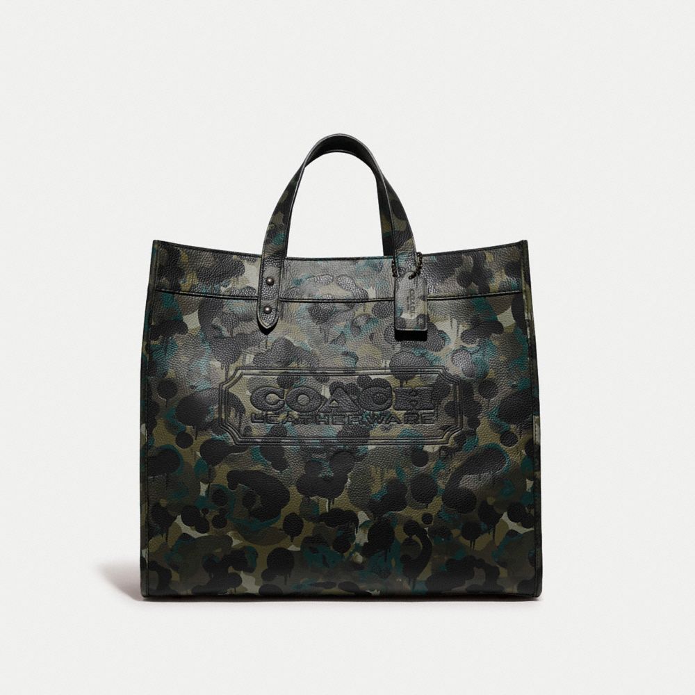 Field Tote 40 With Camo Print | COACH®