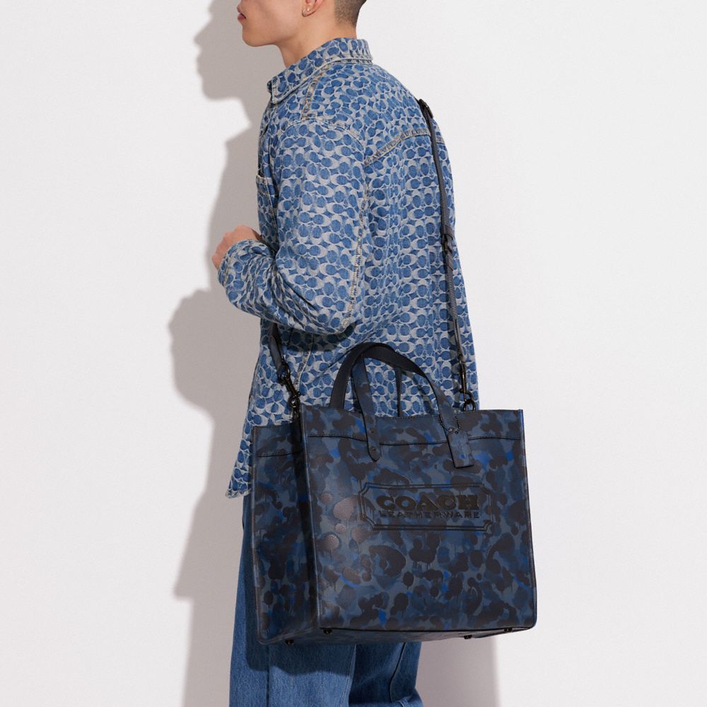 Field Tote 40 With Camo Print | COACH®