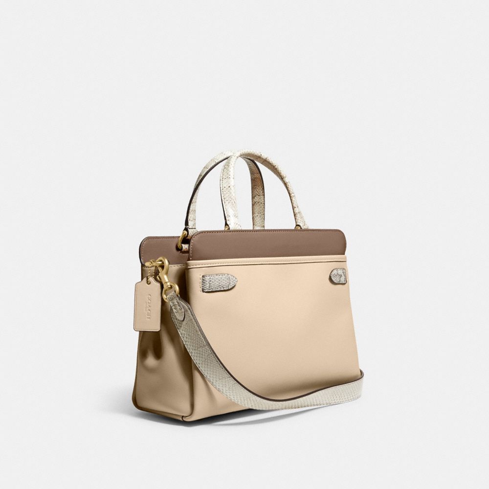 COACH® | Tate Carryall 29 In Colorblock With Snakeskin Detail