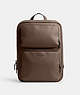 COACH®,GOTHAM BACKPACK,Pebbled Leather,Large,Dark Stone,Front View