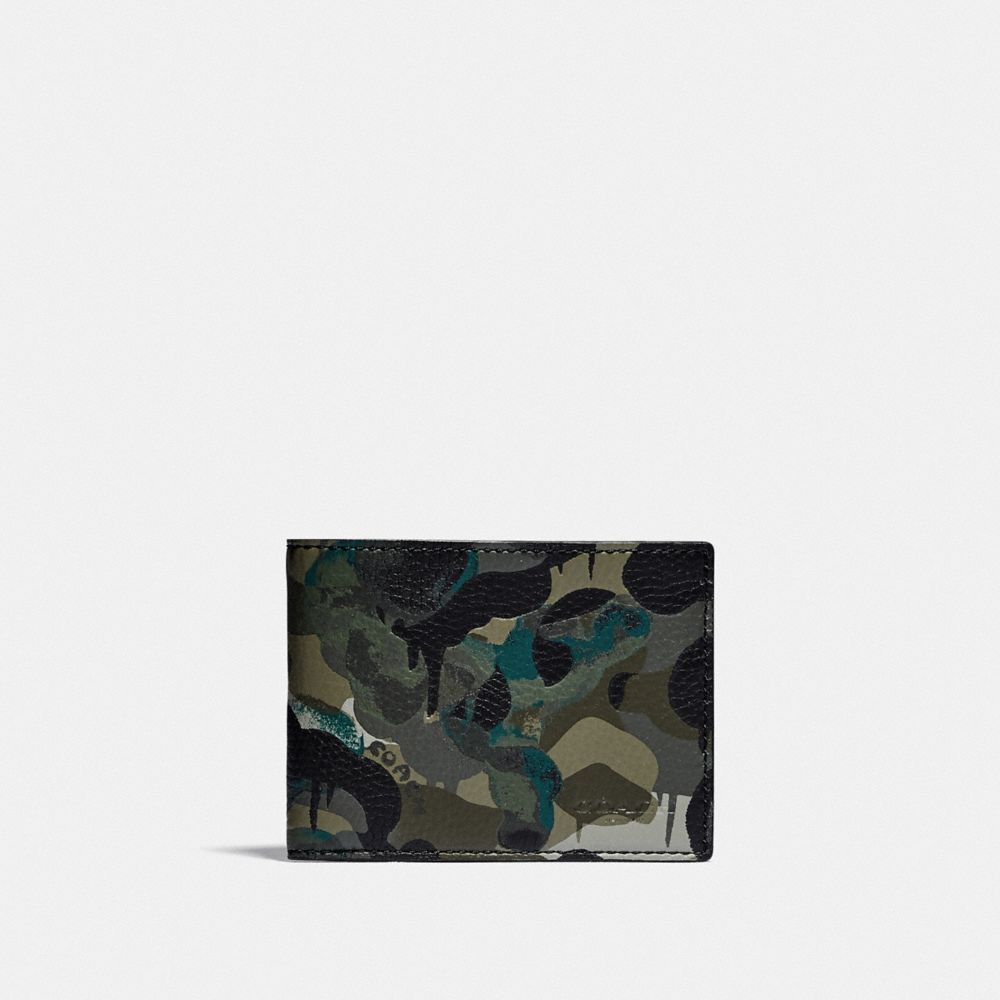 coach men's camouflage wallets