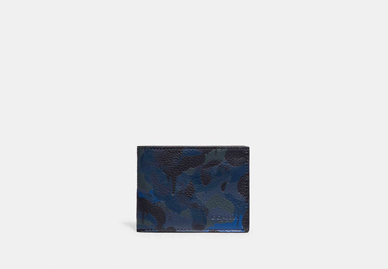 Porte-billets mince avec imprimé camouflage