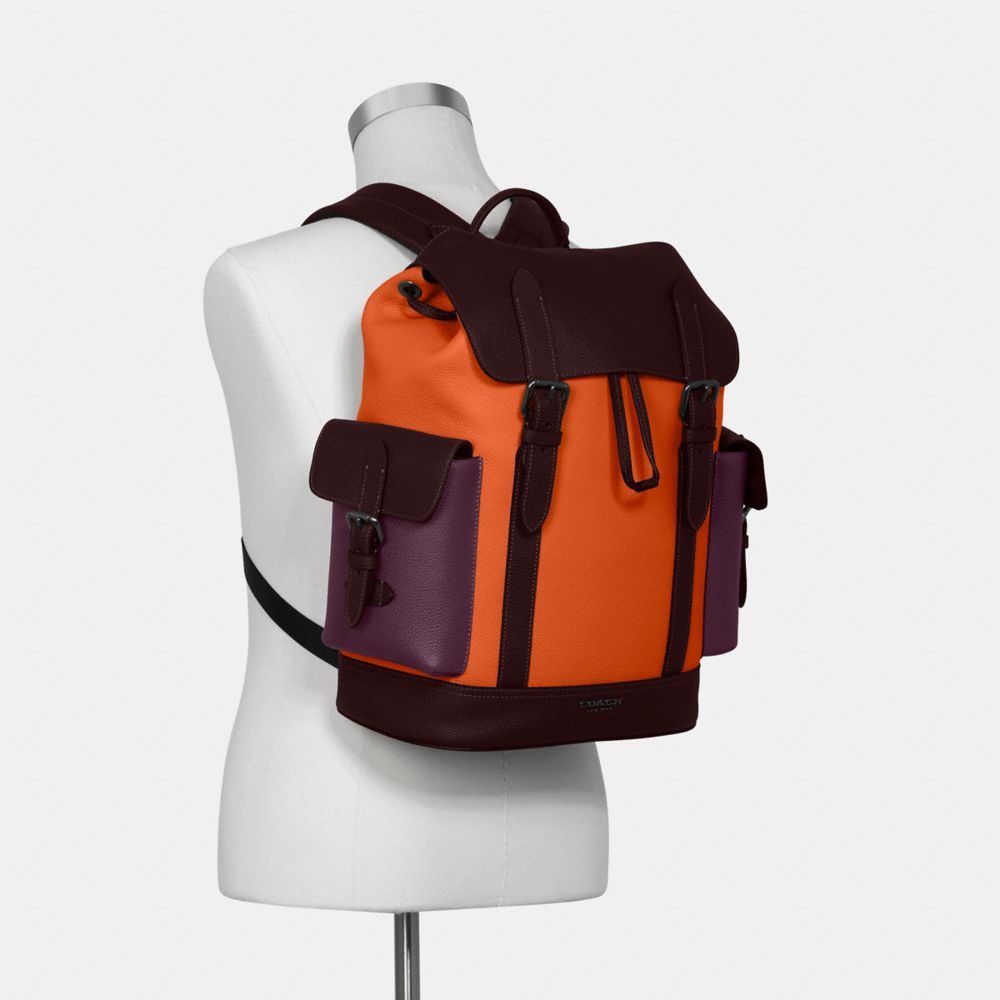 【新品未使用・COACH】Hudson Backpack color block