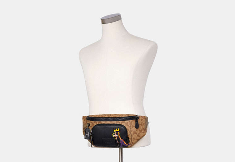 Coach X Jean Michel Basquiat Track Belt Bag In Signature Canvas