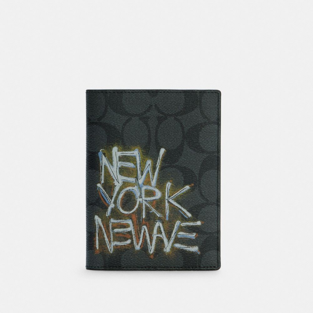 COACH® Outlet Coach X Jean Michel Basquiat Passport Case In Signature