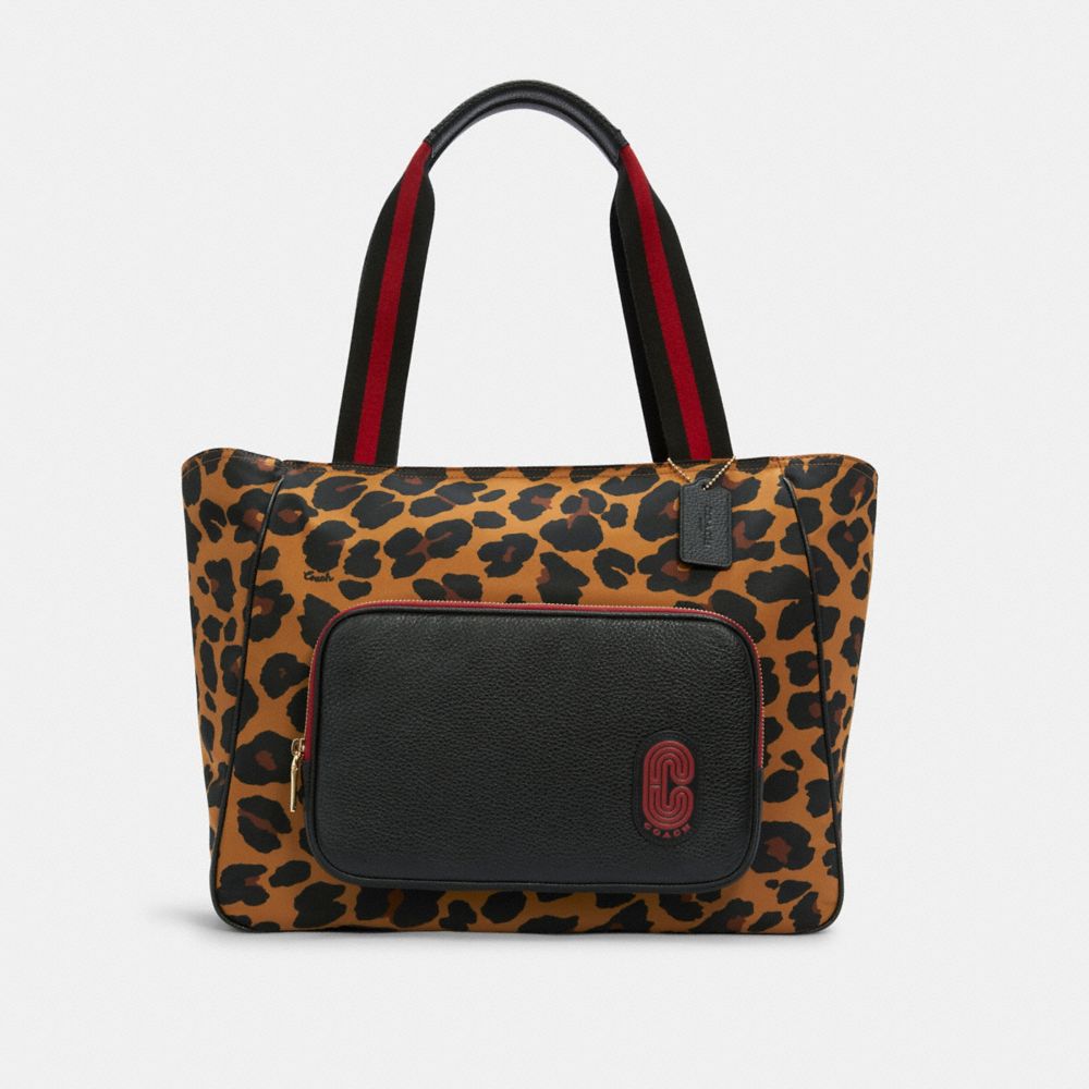 COACH® Outlet | Court Tote With Leopard Print