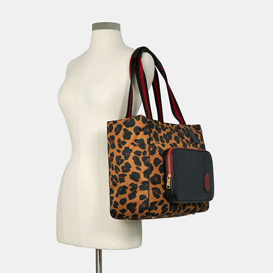 COACH® Outlet | Court Tote With Leopard Print
