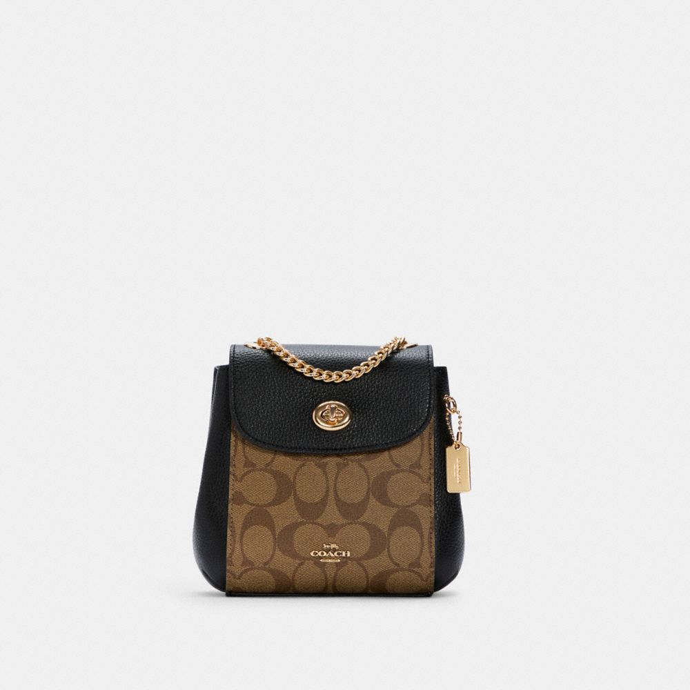 COACH® Outlet Convertible Mini Backpack In Signature Canvas