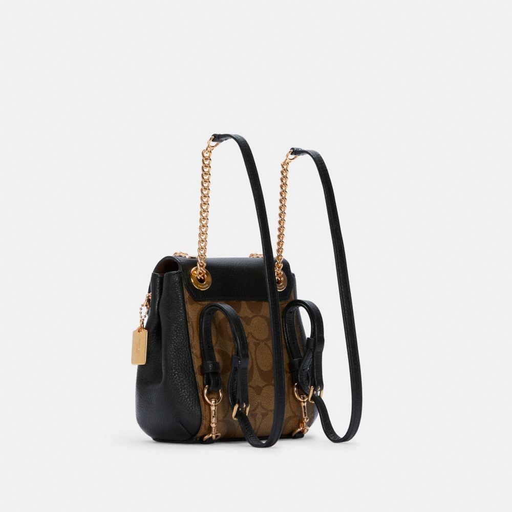 COACH® Outlet Convertible Mini Backpack In Signature Canvas