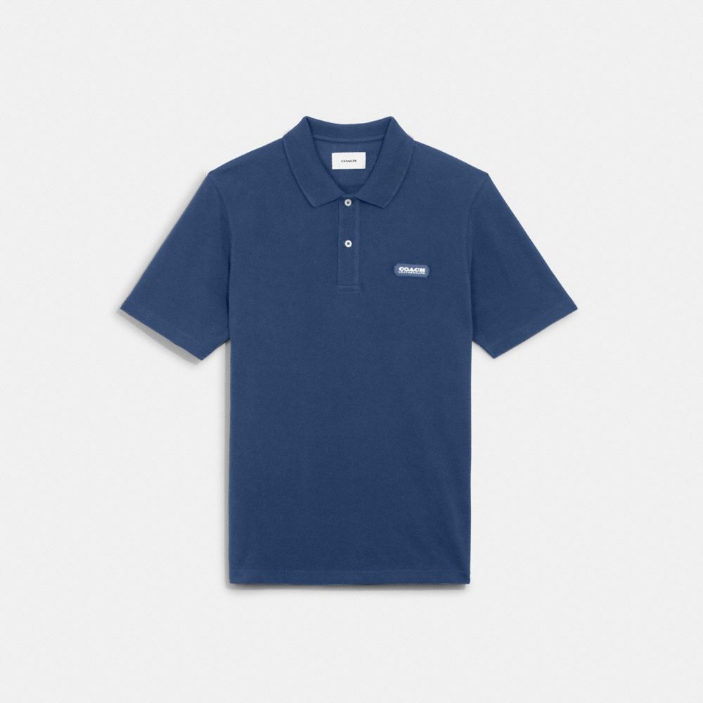 Coach Essential Polo In Deep Blue