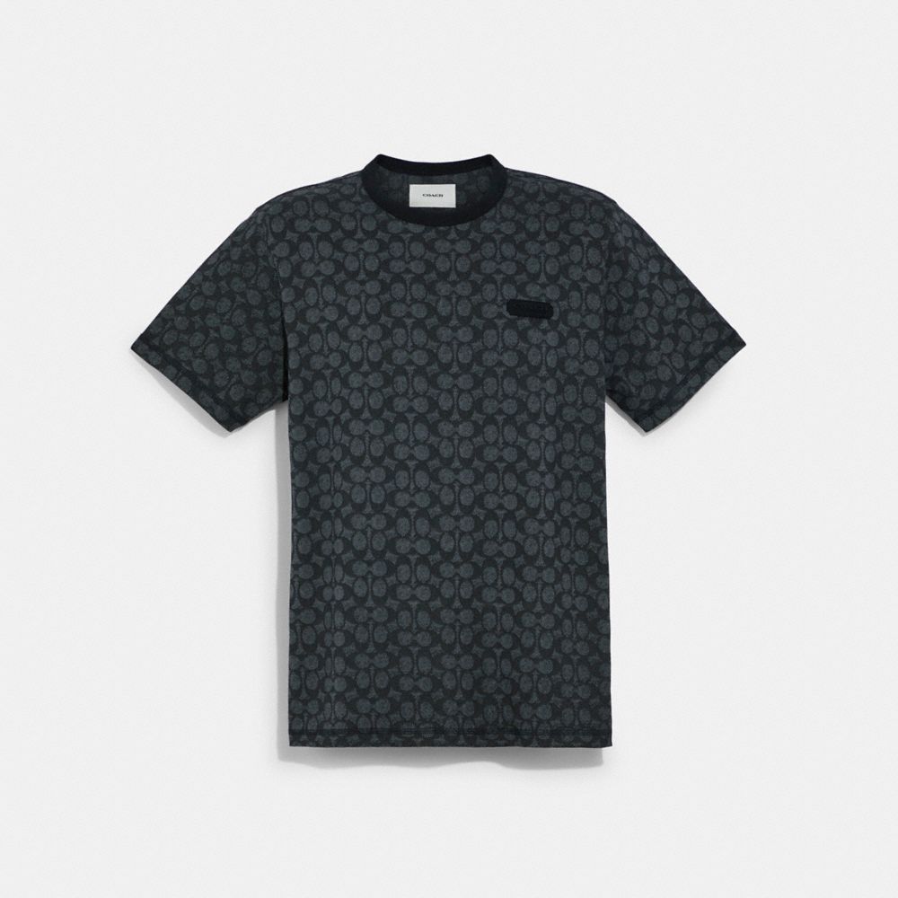 Coach Essential T Shirt In Organic Cotton In Black