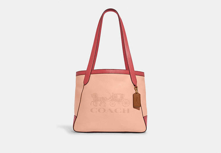 Tote 27 In Colorblock With Horse And Carriage image number 0