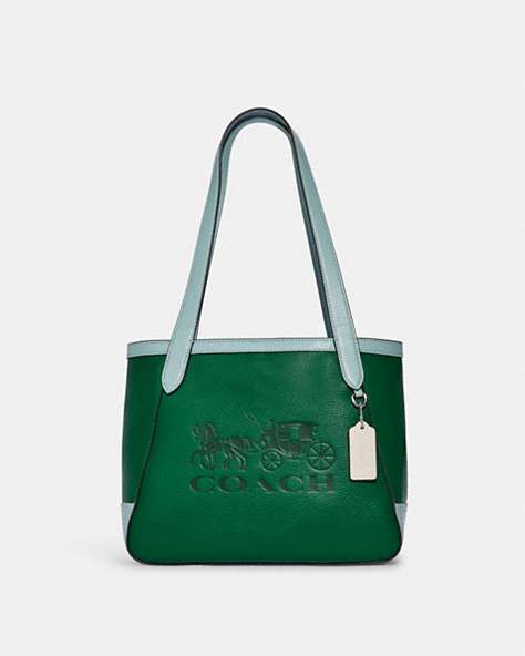 Tote 27 In Colorblock With Horse And Carriage