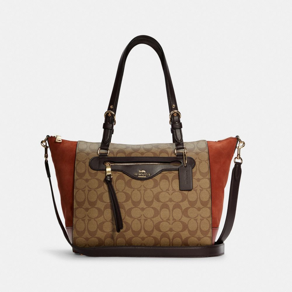 COACH® Outlet | Kleo Carryall In Signature Canvas