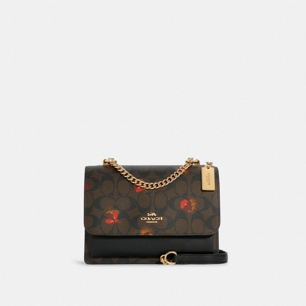 COACH® Outlet | Klare Crossbody In Signature Canvas With Pop Floral Print