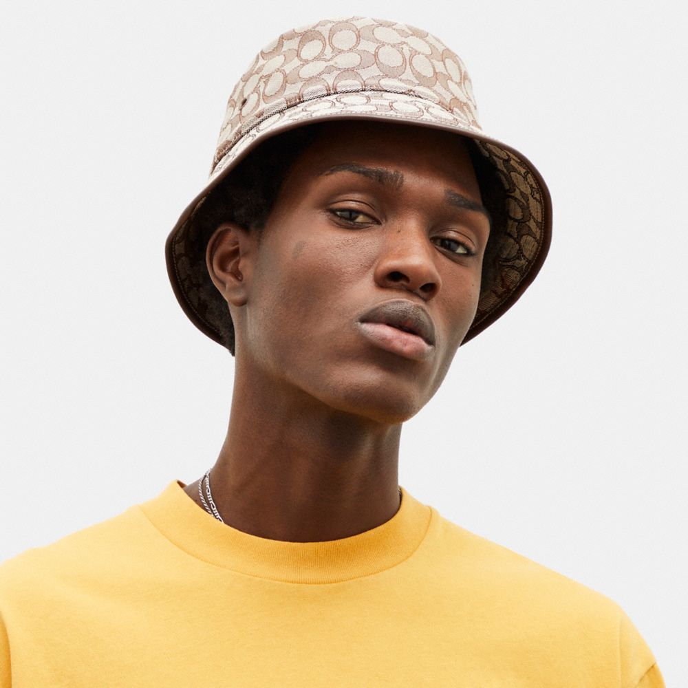 Signature Jacquard Bucket Hat