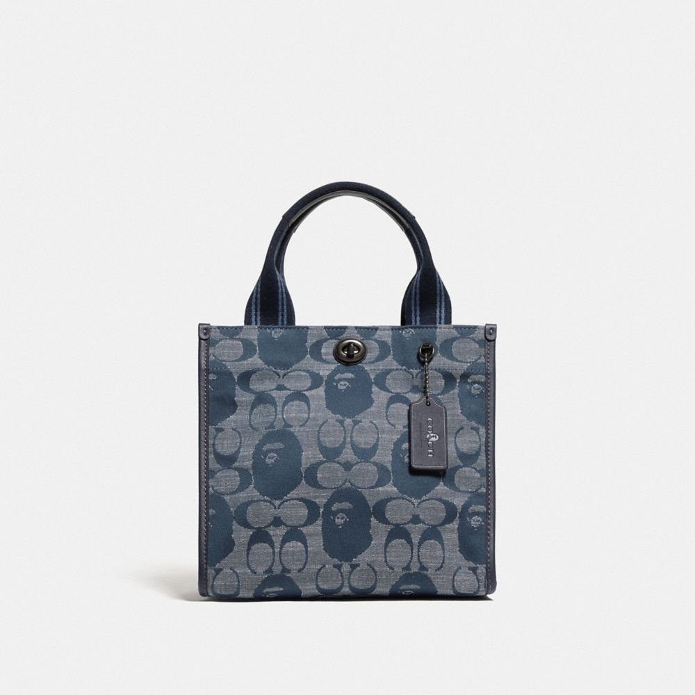 COACH®: Bape X Coach Tote 22 In Signature Chambray