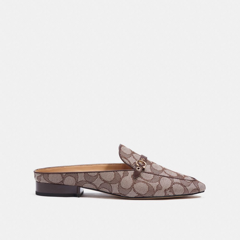 coach irene mule black