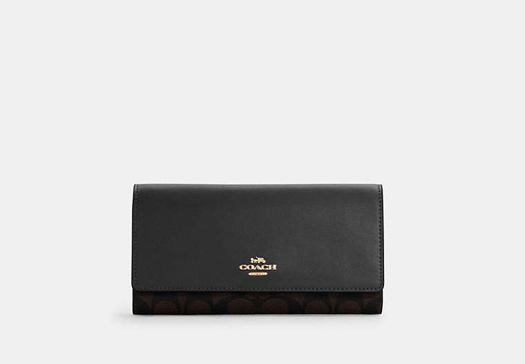 Slim Trifold Wallet In Signature Canvas