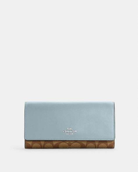 Slim Trifold Wallet In Signature Canvas