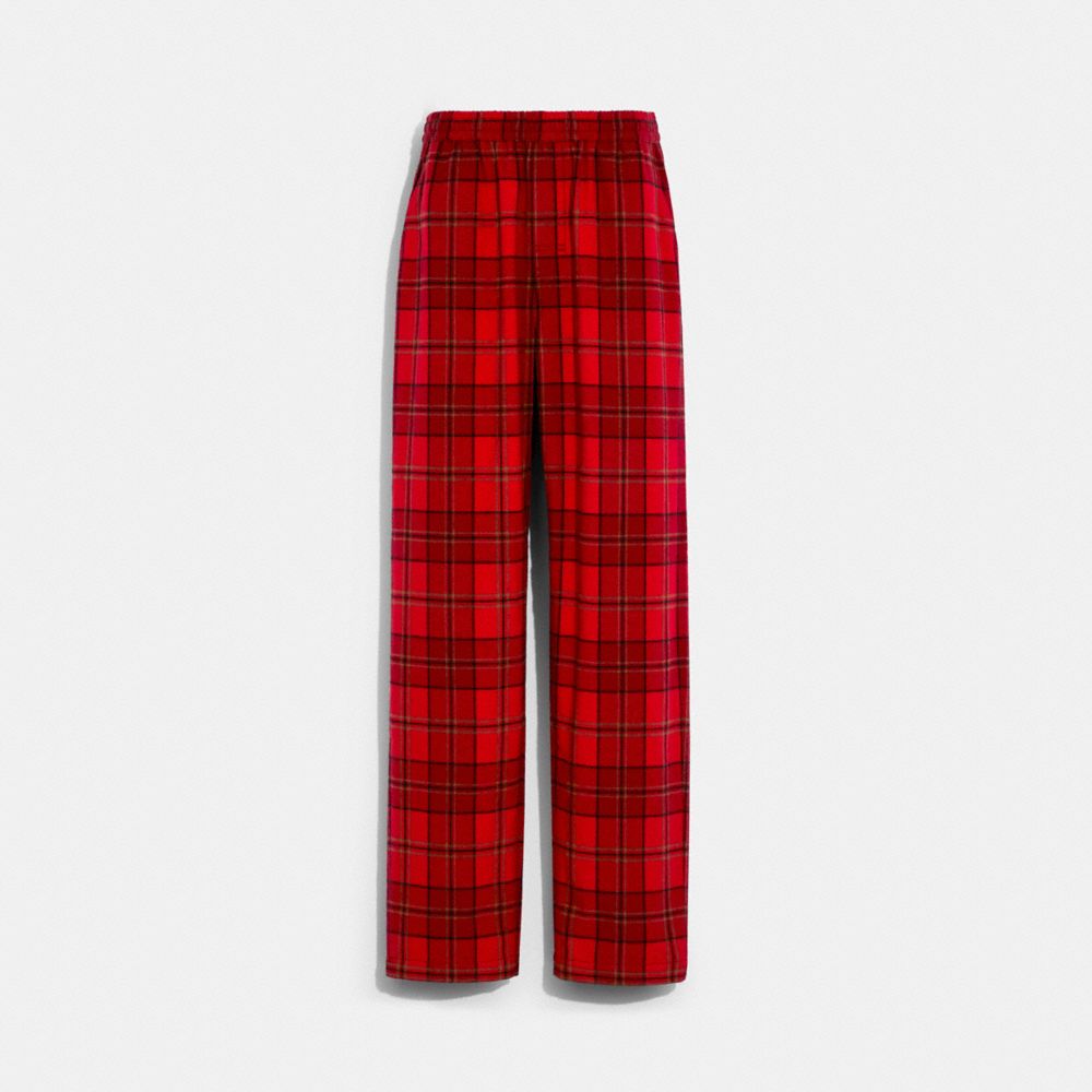 Plaid Pajama Pants COACH®