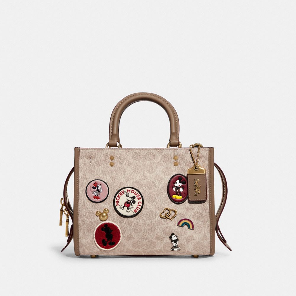 Disney X Coach Rogue 25 In Signature Canvas With Patches | COACH®