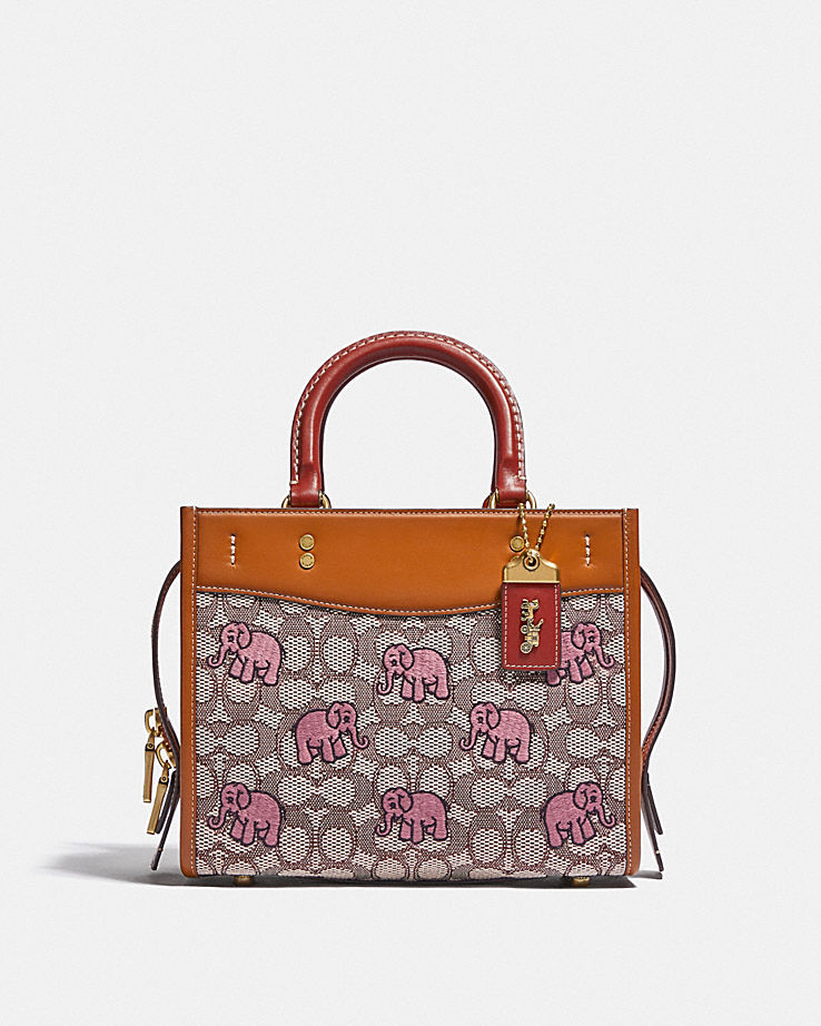 Rogue 25 In Signature Textile Jacquard With Embroidered Elephant Motif