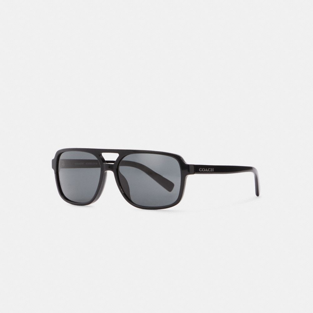COACH® Outlet | Signature Pilot Sunglasses