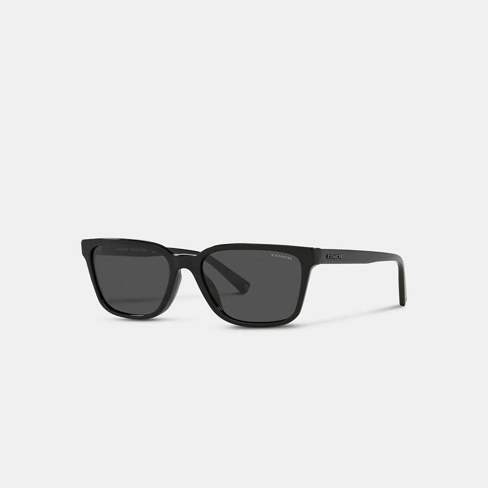 Coach Signature Workmark Square Sunglasses In Black
