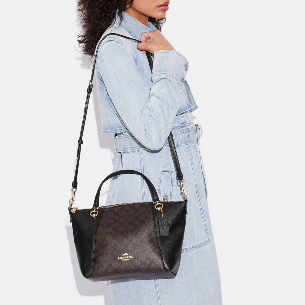 COACH OUTLET® | Kacey Satchel In Signature Canvas