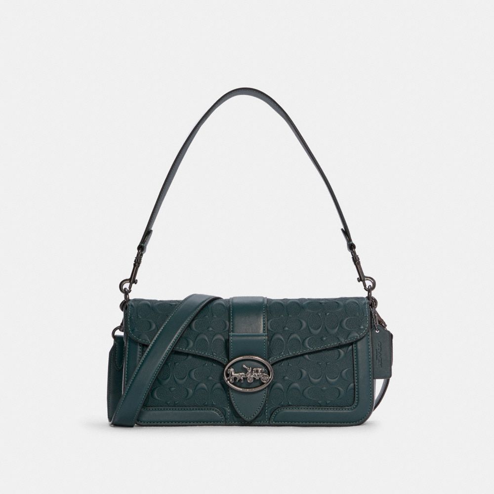 COACH® Shoulder Bag In Signature Leather