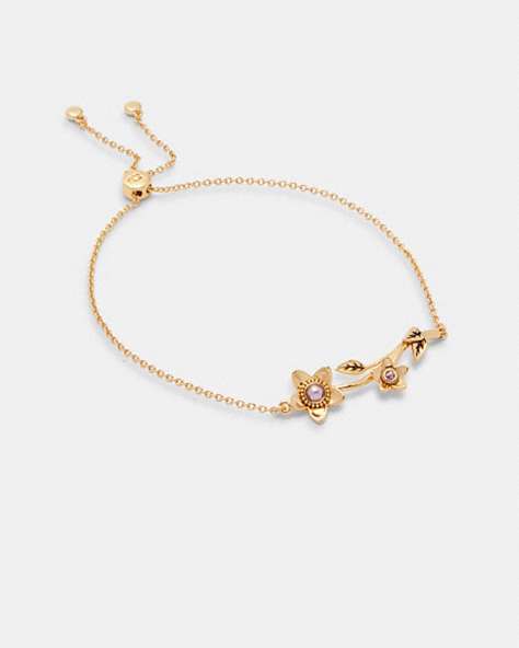 Wildflower Pearl Slider Bracelet