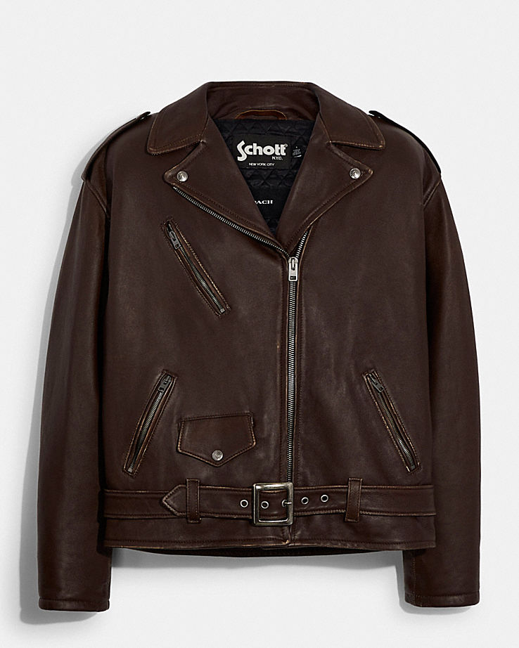 Coach X Schott NYC Leather Moto Jacket