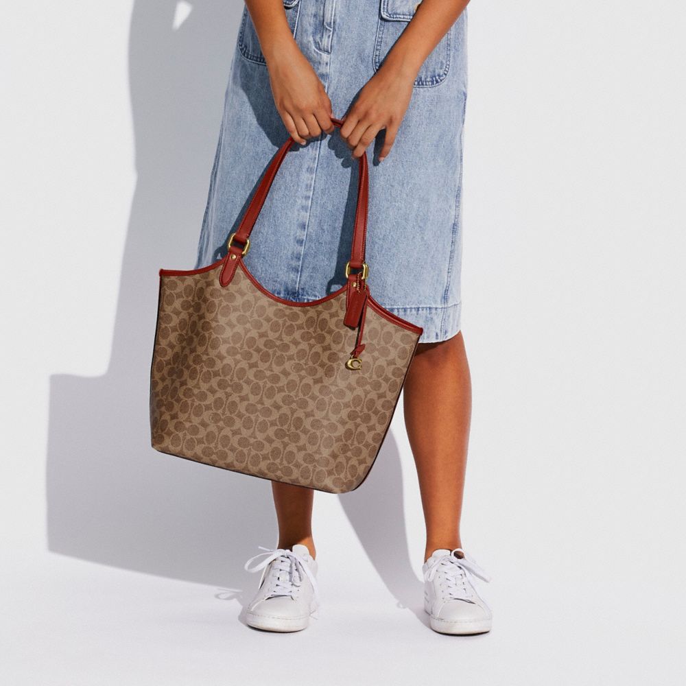 COACH®: Day Tote In Signature Canvas