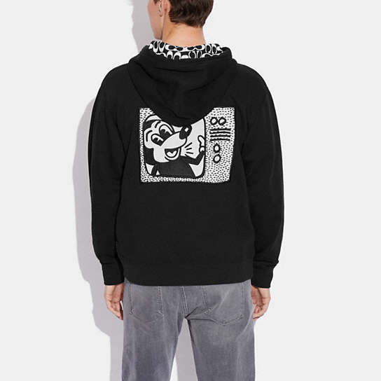 COACH® | Disney Mickey Mouse X Keith Haring Full Zip Sweatshirt