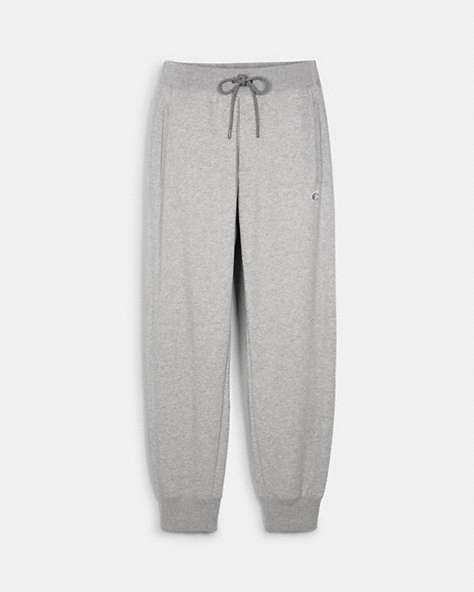 COACH®,LOUNGE JOGGER,Fabric,Light Heather Grey,Front View